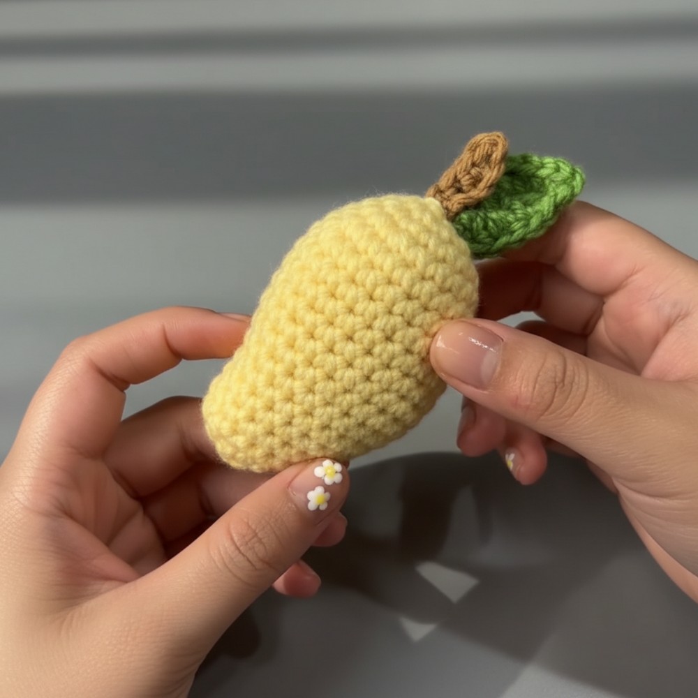 Joyful Crochet Mango Pattern For Keychains & More