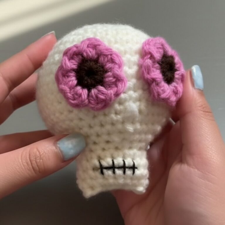 Easy Crochet Skull Amigurumi Pattern for Halloween Fun