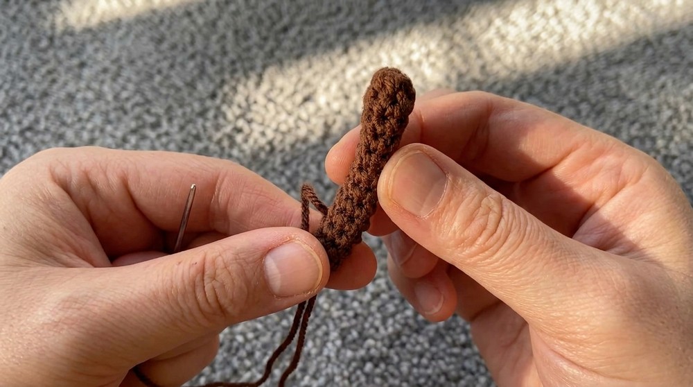 Cherry Crochet｜How to Crochet Fruit Keychain Step4