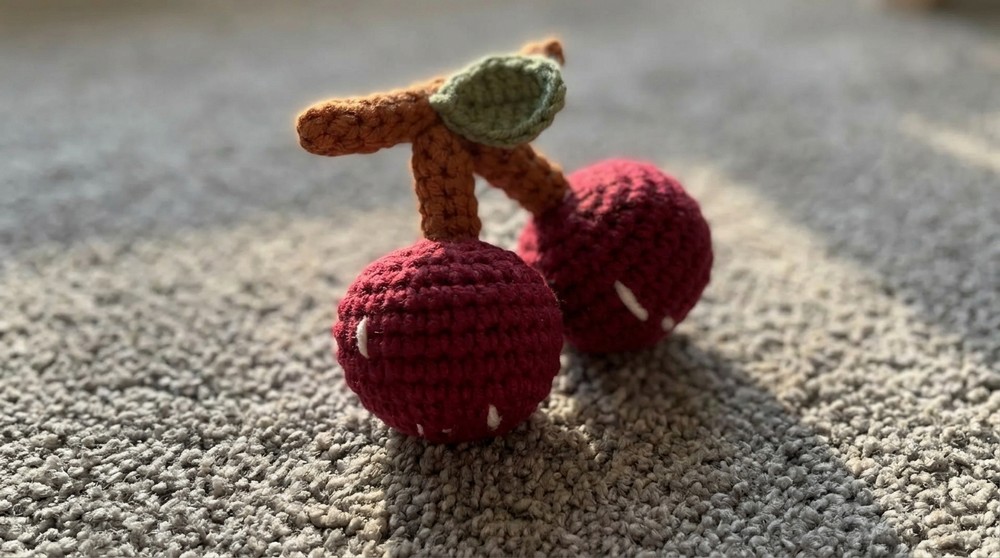 Cherry Crochet｜How to Crochet Fruit Keychain