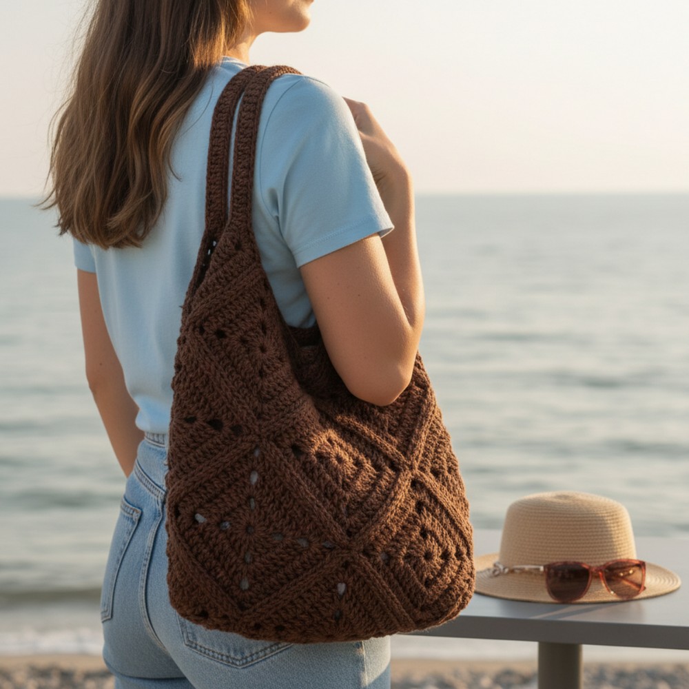 Trendy Crochet Beach Bag Pattern for Beach Lovers
