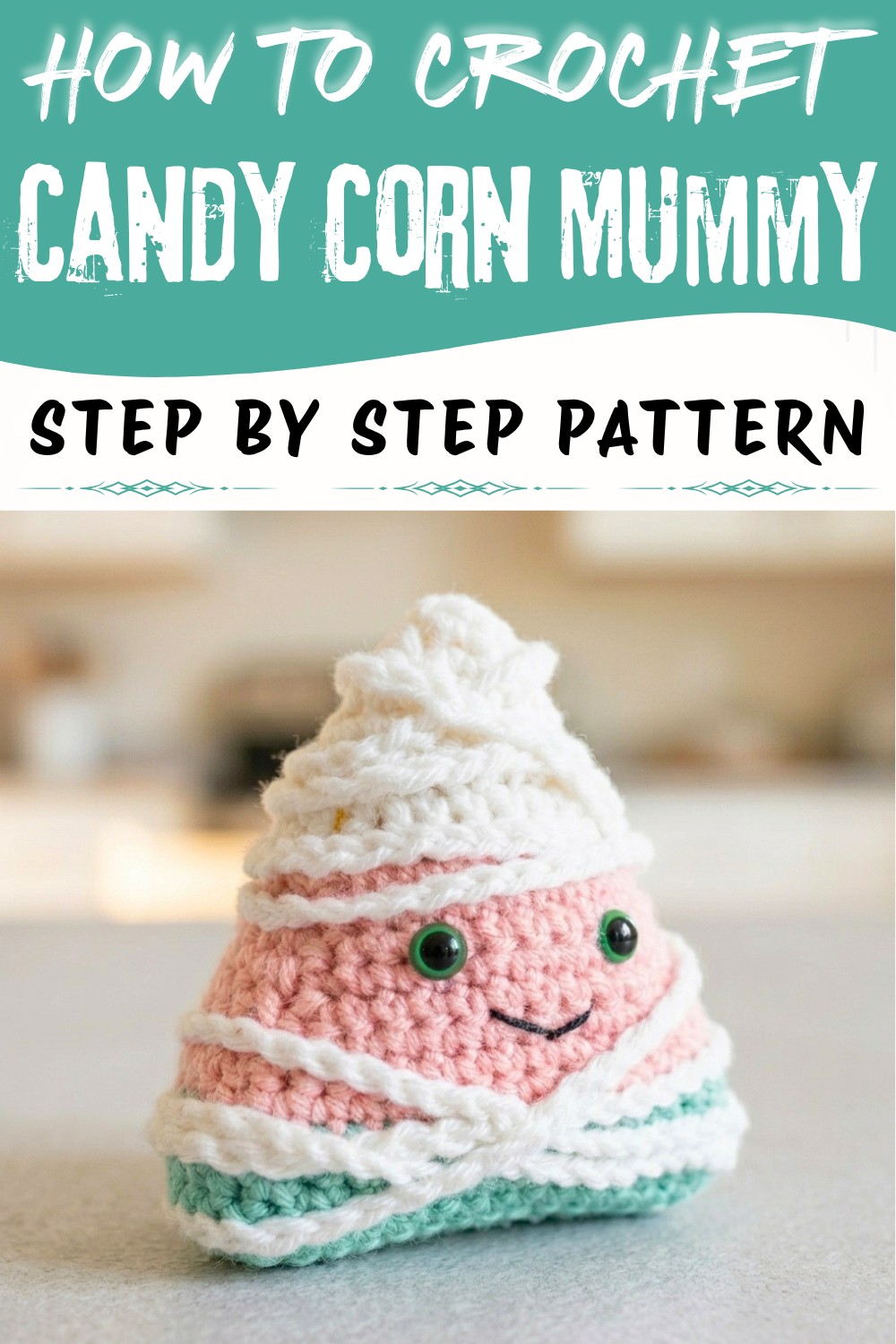 Cute Crochet Candy Corn Mummy Pattern for Sweet Charm