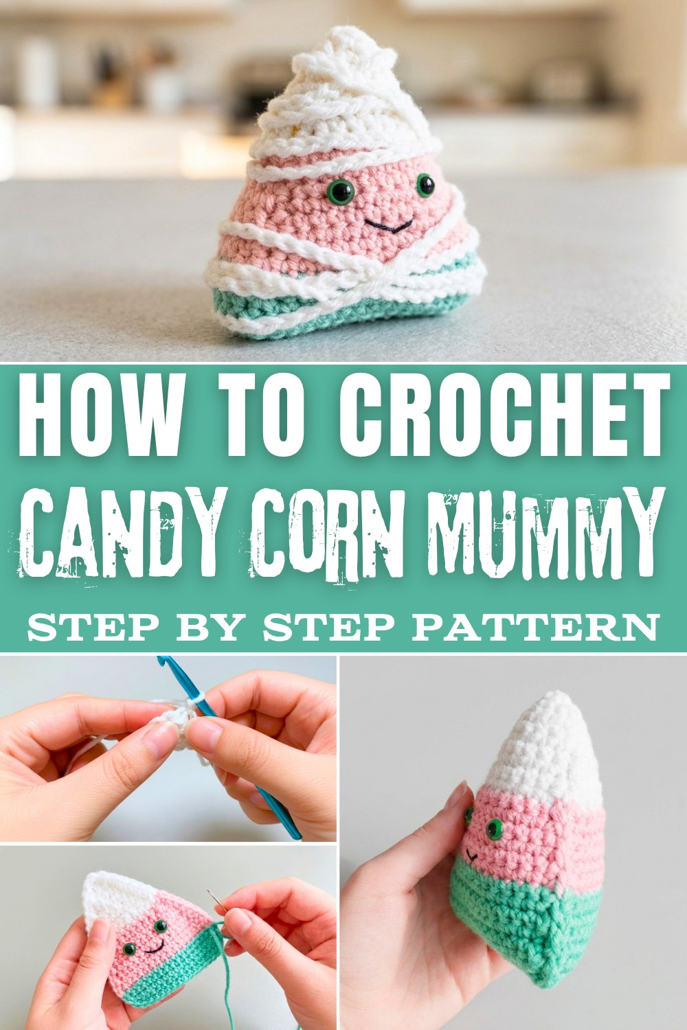 Cute Crochet Candy Corn Mummy Pattern for Sweet Charm