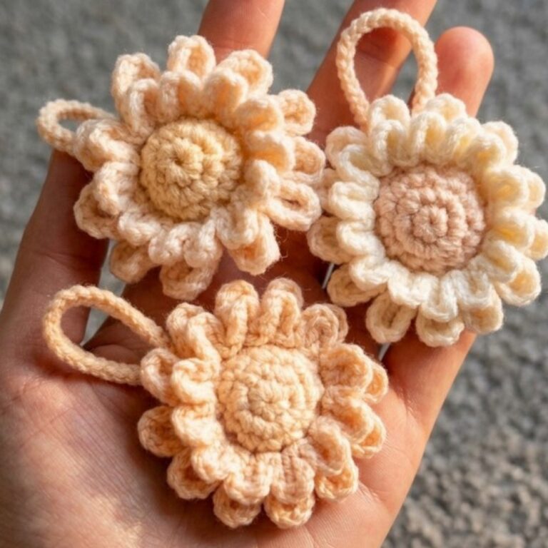 Simple Free Double-Layer Daisy Crochet Pattern That’s Easy to Learn