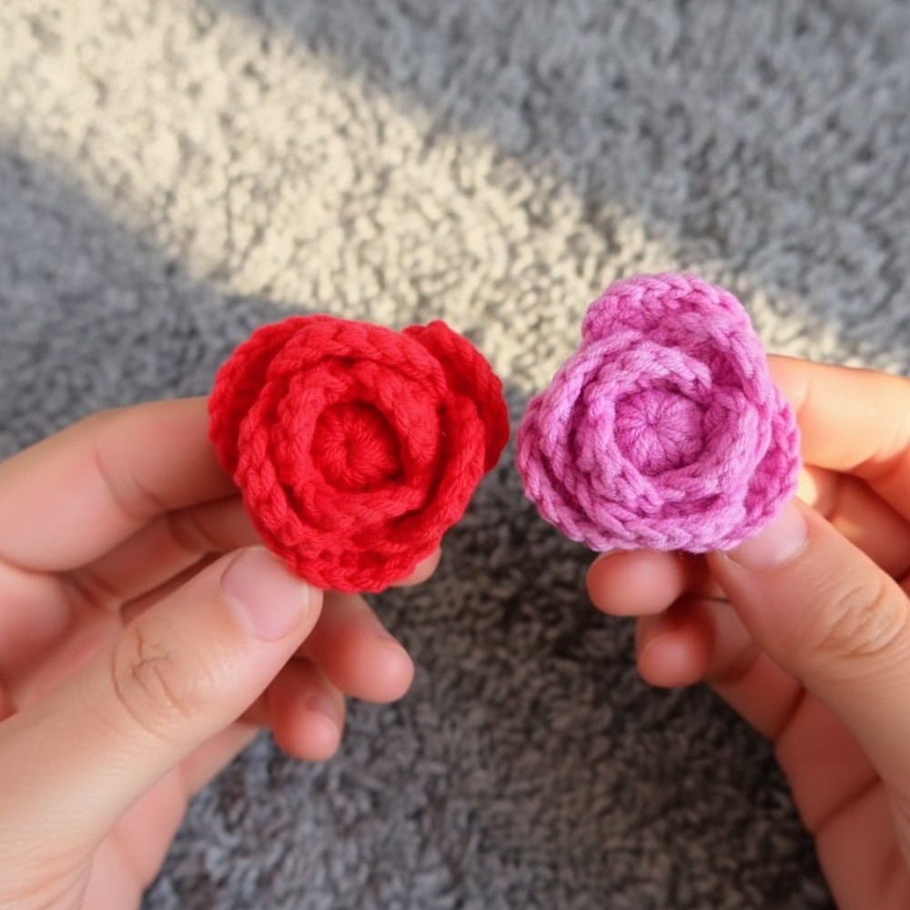 Easy & Free Crochet Rose Pattern for Home Projects
