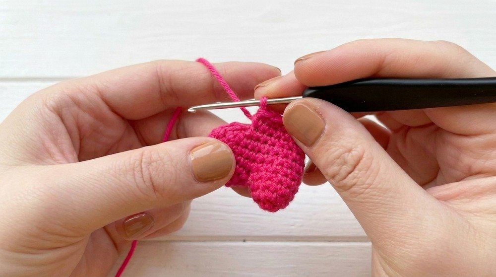 Elegant Easy Crochet Heart Hairclip Pattern for Any Hair style
