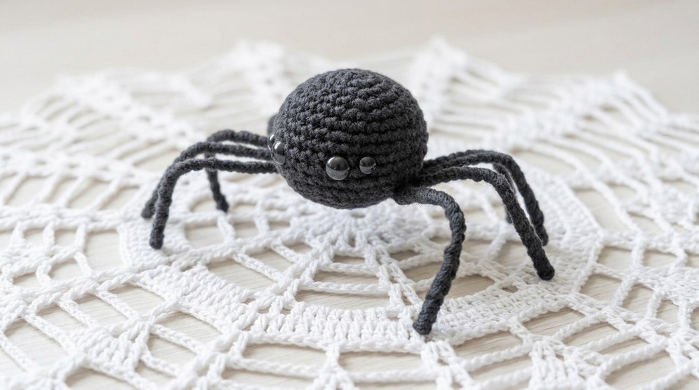Festive Free Crochet Spider Pattern to Decorate Halloween Party