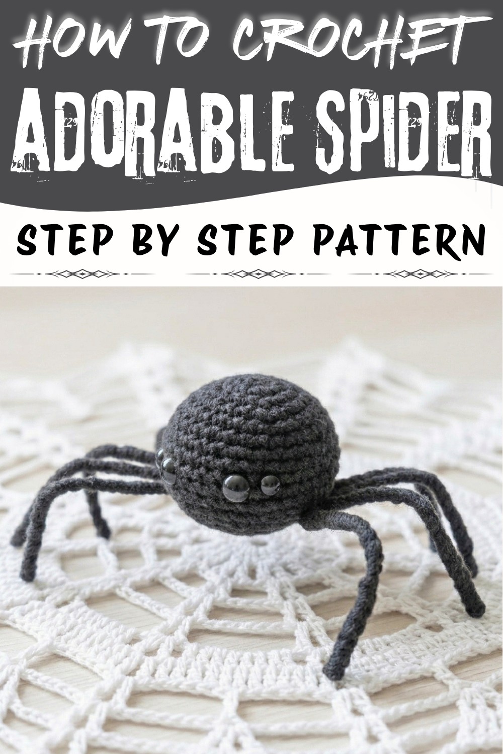 Festive Free Crochet Spider Pattern to Decorate Halloween Party