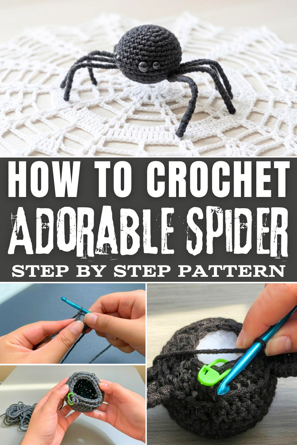 Festive Free Crochet Spider Pattern to Decorate Halloween Party
