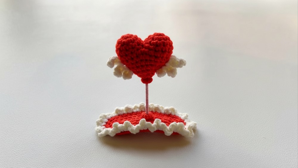 Elegant Crochet Heart Hairclip Pattern for Any Hair style
