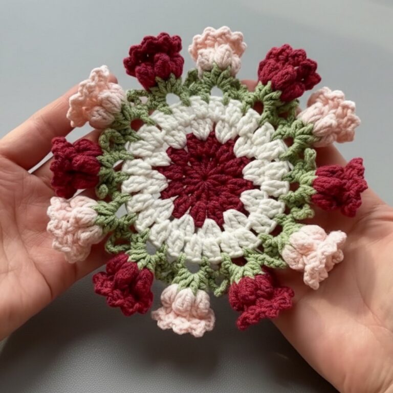 FREE Crochet Lily of Valley Bouquet Pattern To Light Up Any Corner