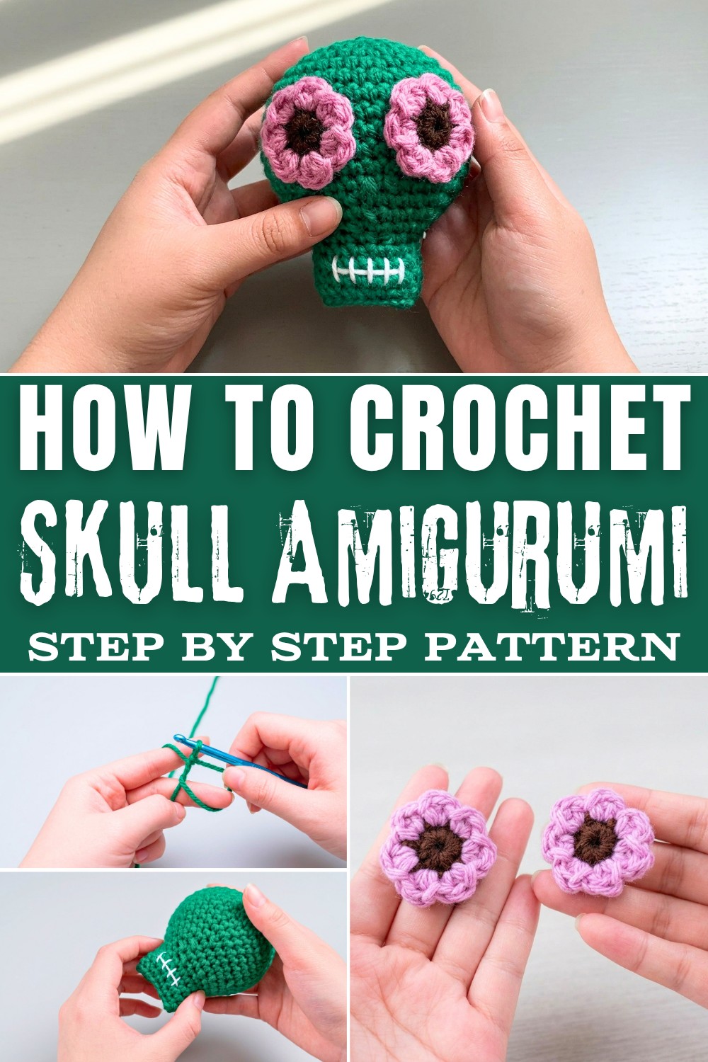How to Easy Crochet Skull Amigurumi Pattern for Halloween Fun