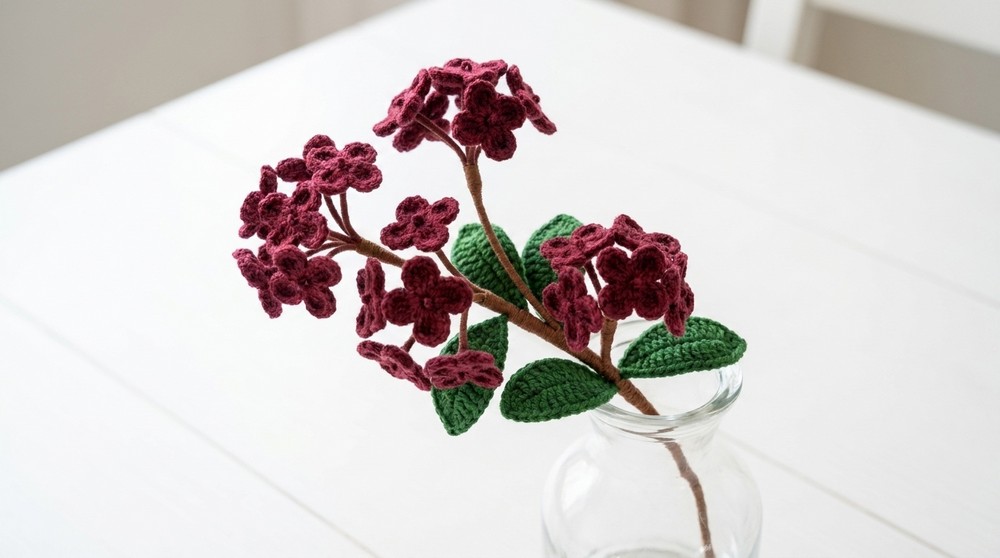 How to Free Crochet Flower Branch Pattern Perfect for Bouquets