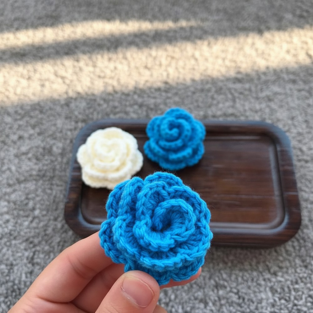 Simple Free Crochet 3D Rose Pattern That Anyone Can Follow