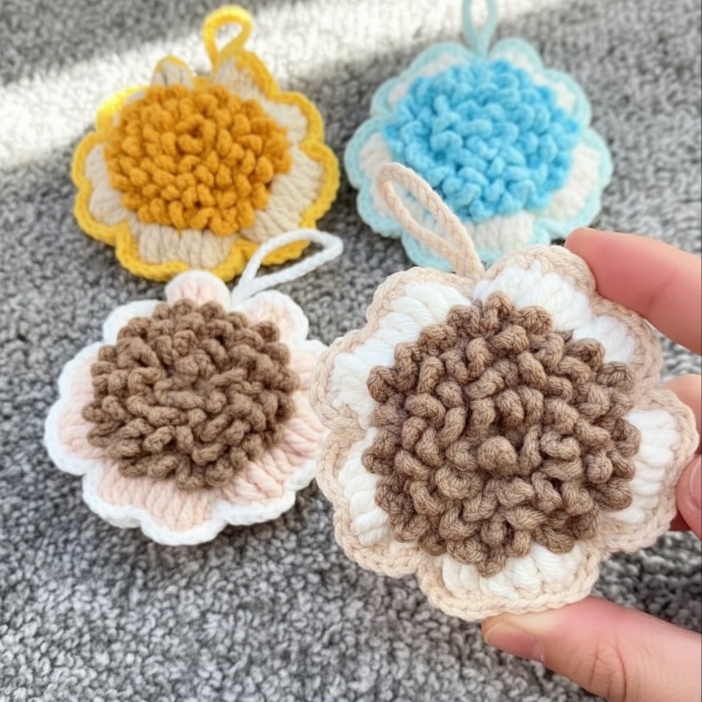 Free Crochet Multi-Layered Flower Pouch Pattern You’ll Love