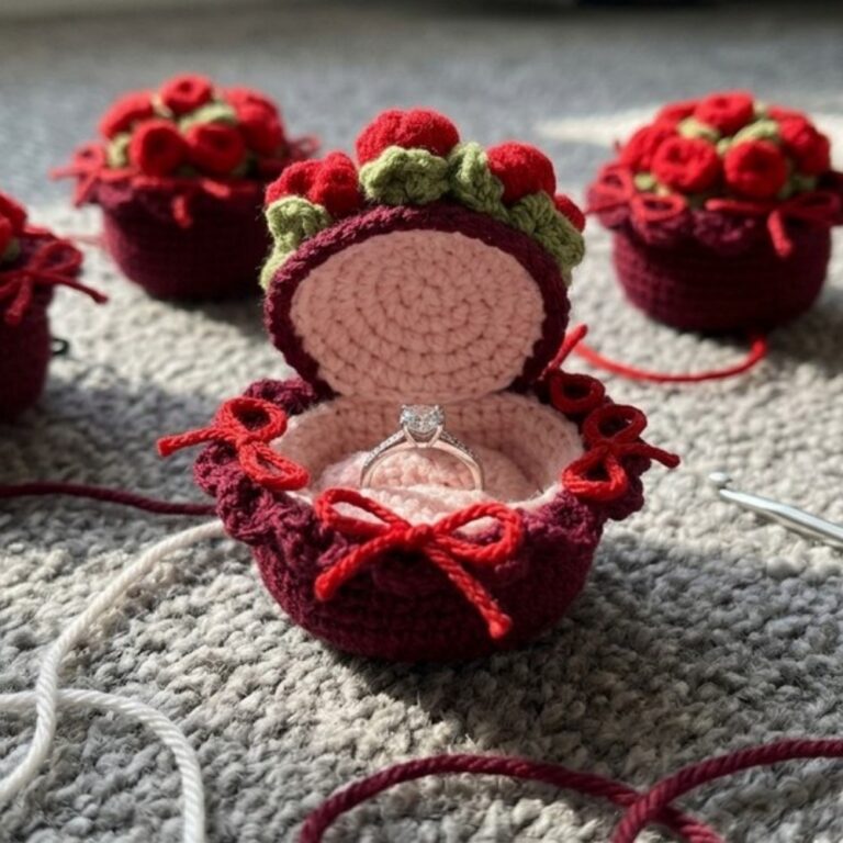 Lovely Free Crochet Romantic Rose Gift Pattern That Brightens Any Day