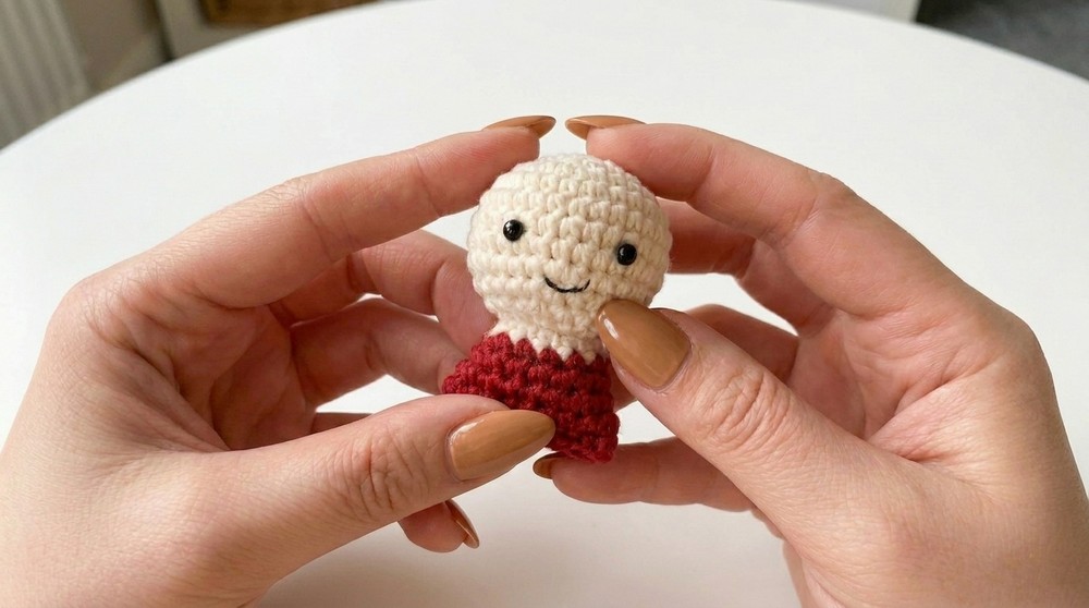 Unique Crochet Girl with Pearl Earring Pattern to Display Proudly