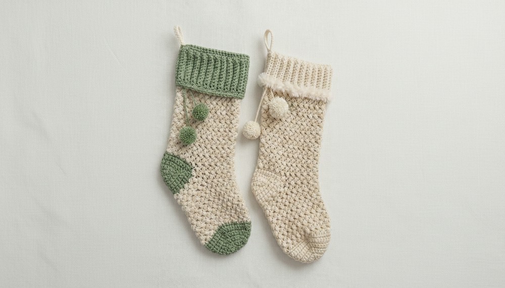 Crochet Boho Christmas Stocking Pattern 8