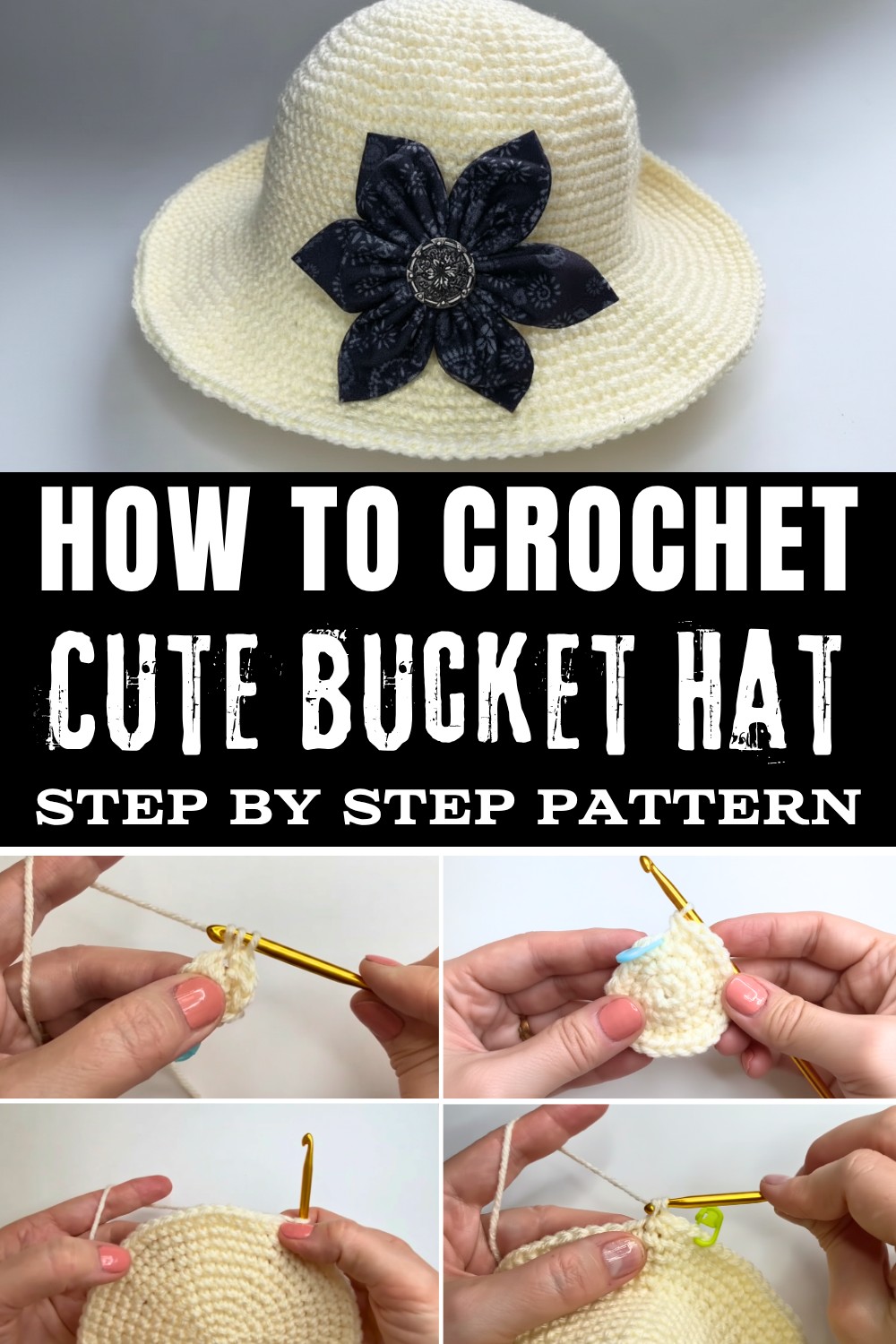 Cute Crochet Bucket Hat Pattern