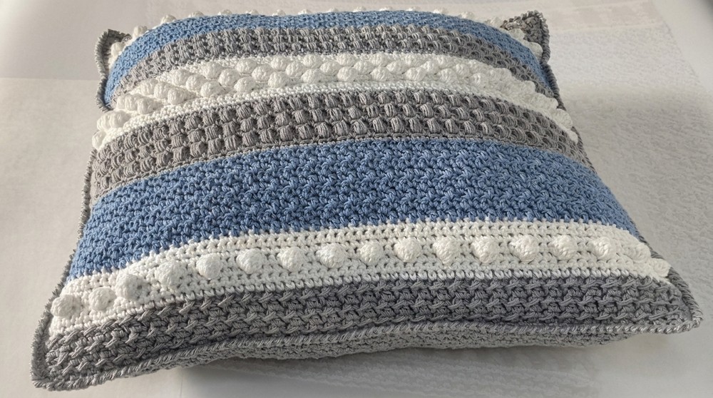 Easy Crochet Textured Pillow Pattern 8