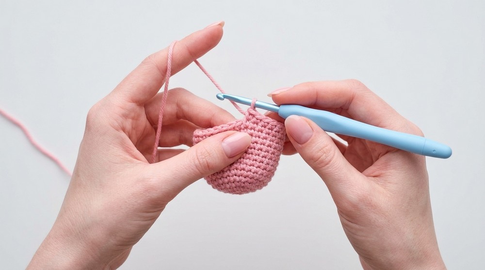 Easy Free Crochet Kitty Bow Keychain Pattern for Your Keys 