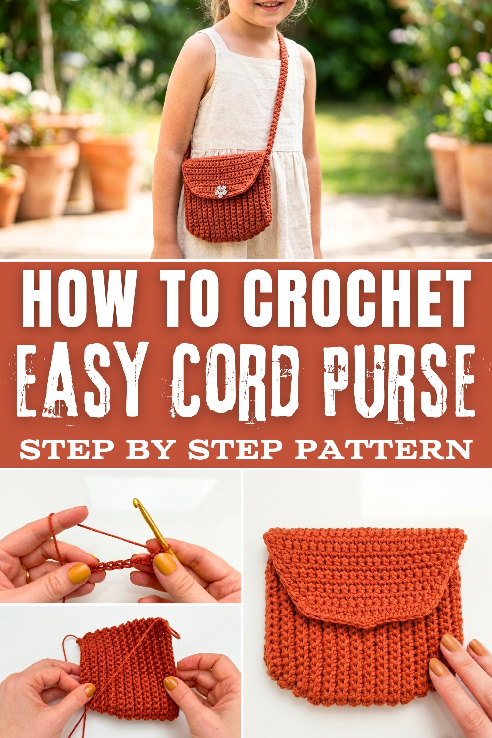 Free Crochet Cord Purse Pattern for Modern Style Look
