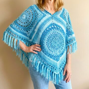 Free Crochet Poncho Pattern to Keep You Warm