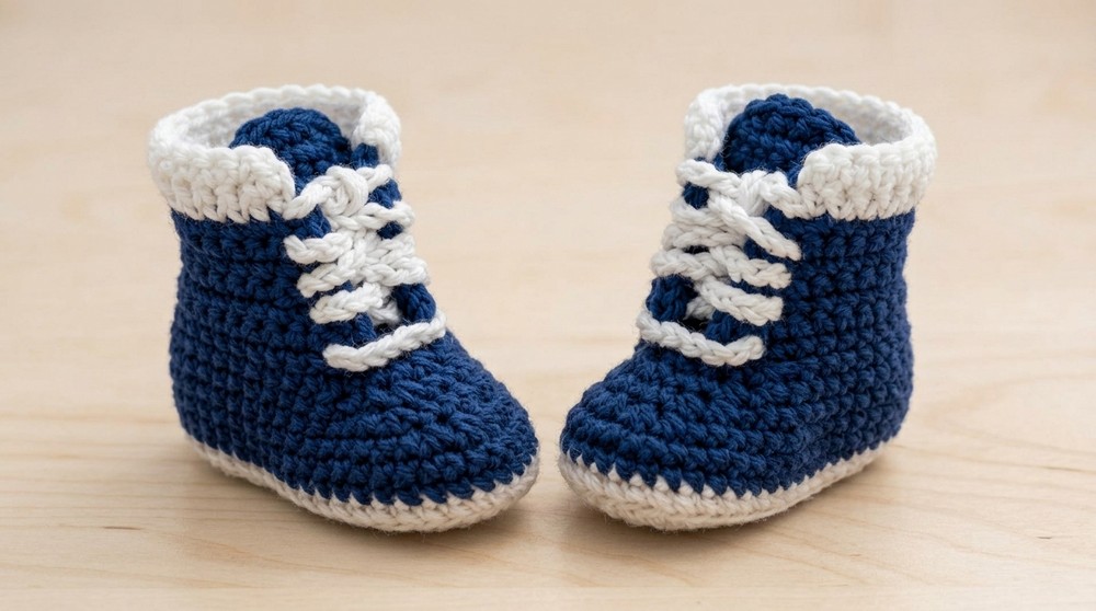 Unique Free Crochet Baby Timberlands Pattern for Modern Parents