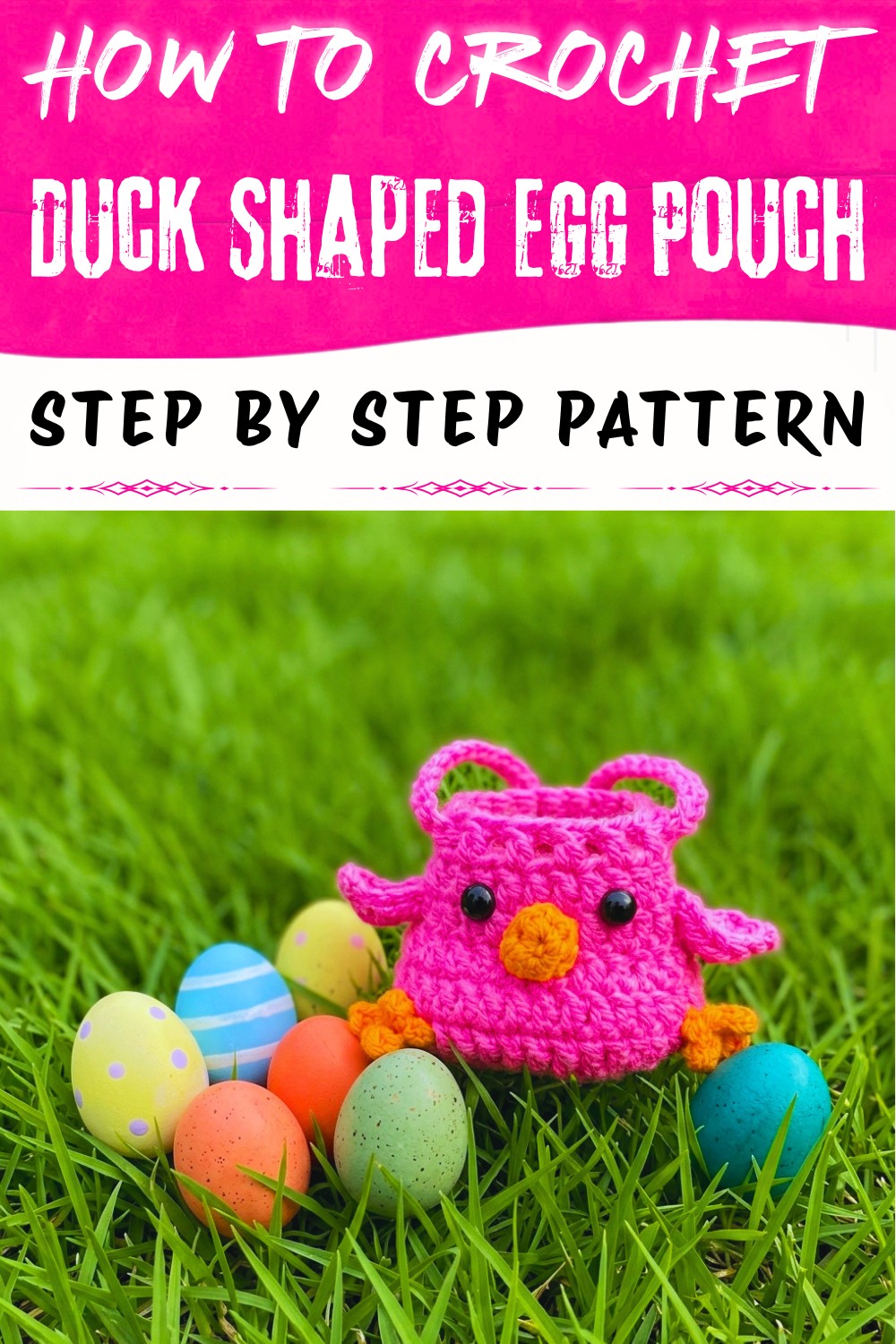 Adorable Free Crochet Duck Shaped Egg Pouch Pattern