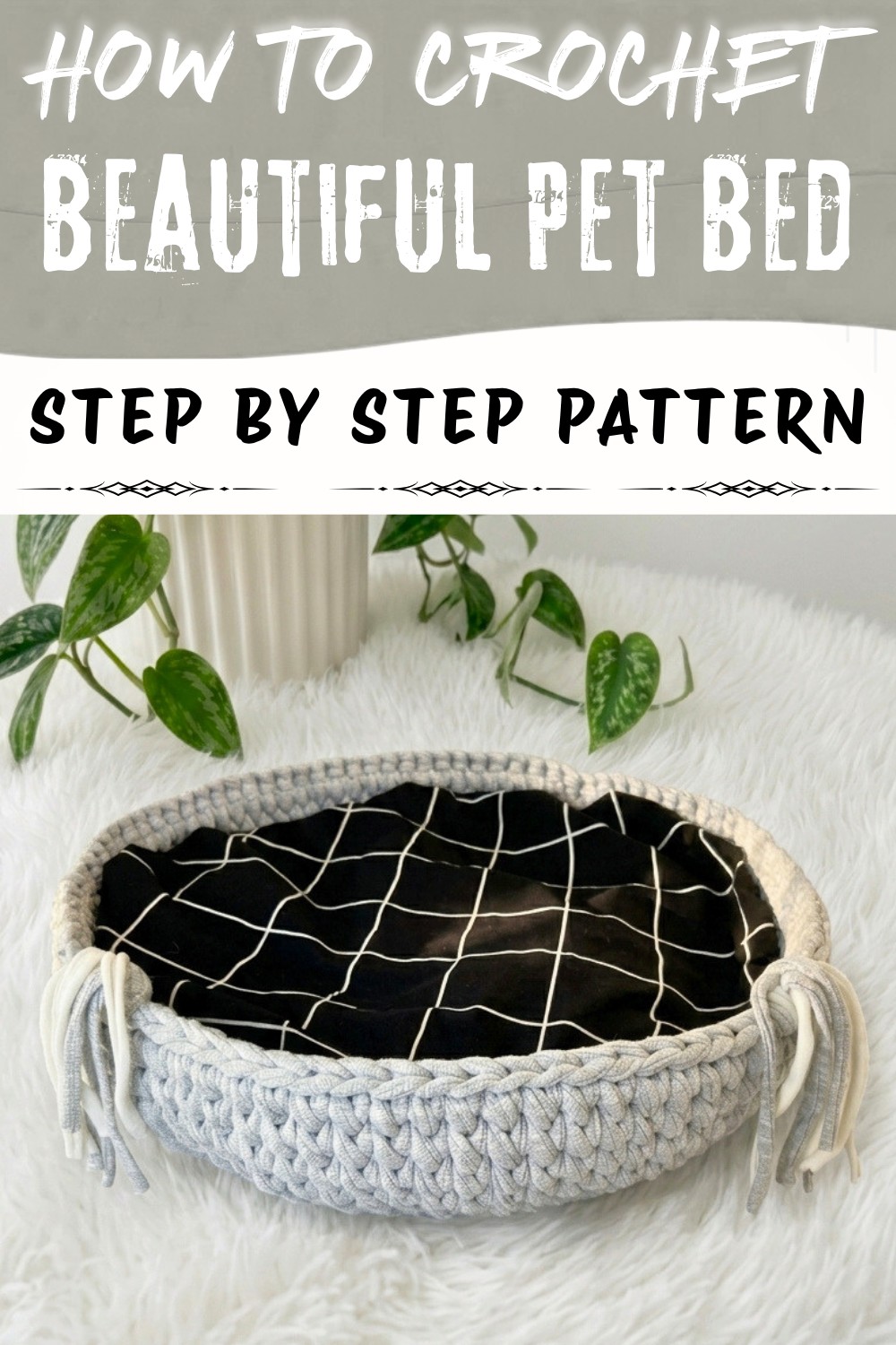 Beautiful Crochet Pet Bed Pattern (1)
