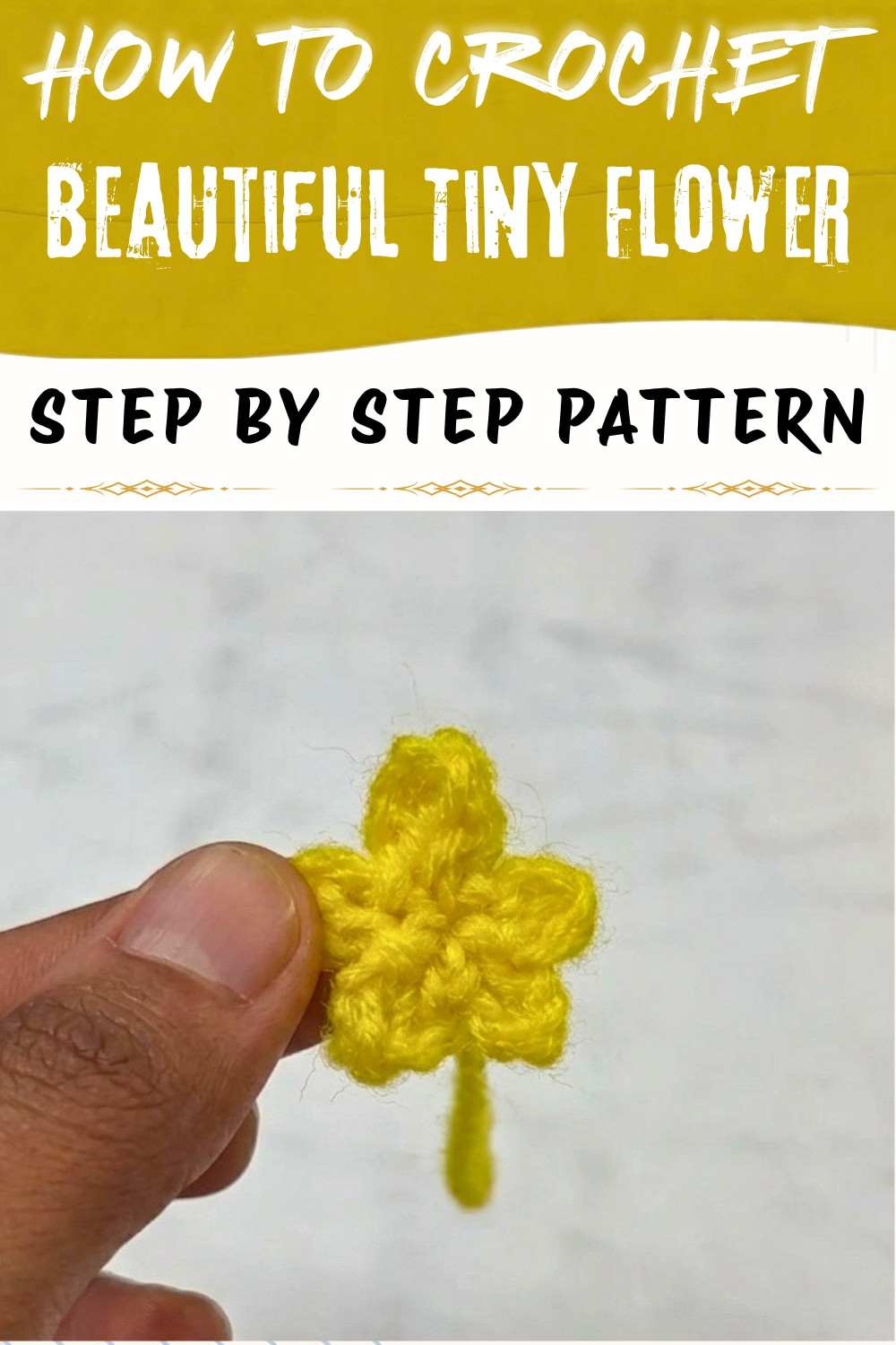 Beautiful Crochet Tiny Flower Pattern (1)