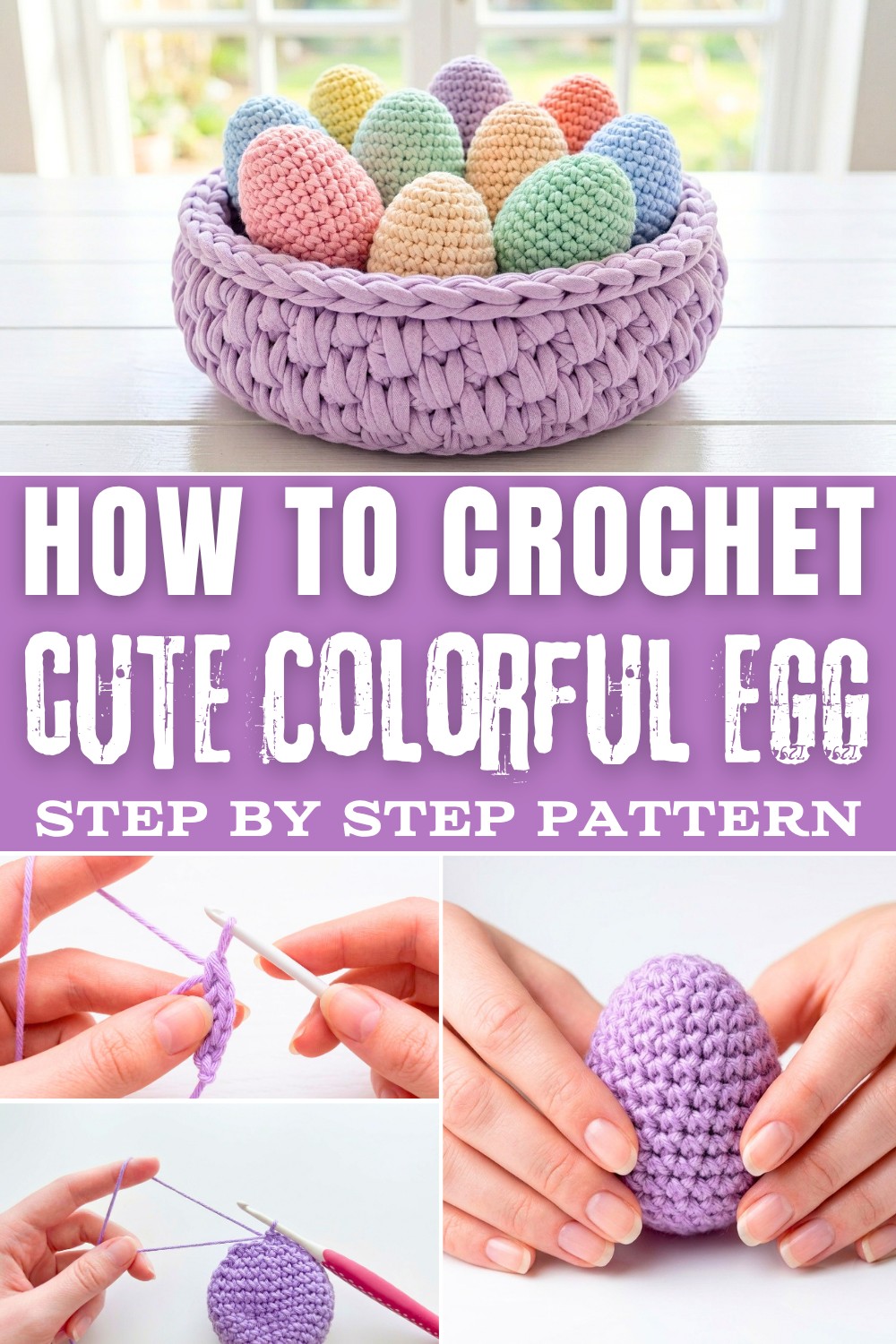 Beautiful Free Crochet Colorful Egg Pattern for Happy Creations