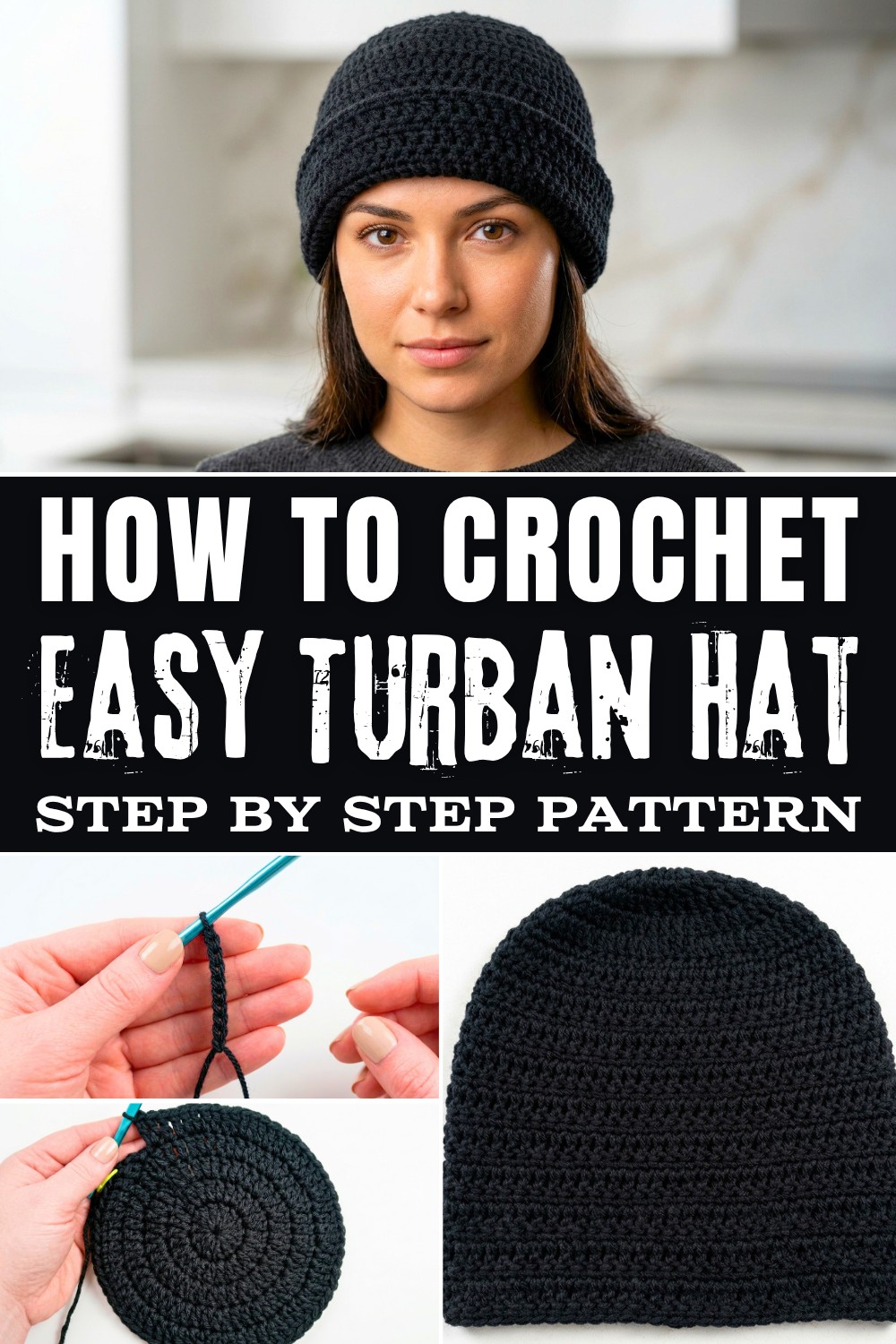 Classic and Stylish Free Crochet Turban Hat Pattern for Beginners
