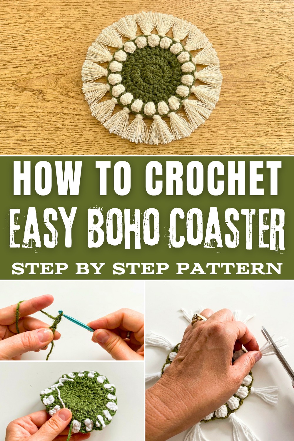 Crochet Boho Coaster Pattern to Personalize Your Table in Style 