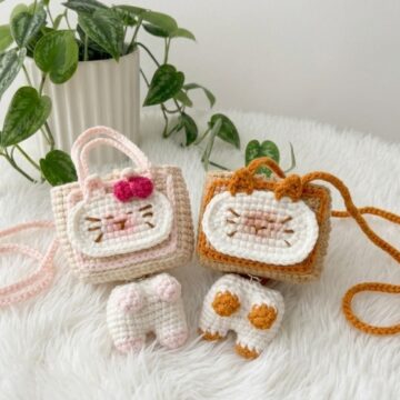Crochet Cat Shaped Headphone Case Pattern 7