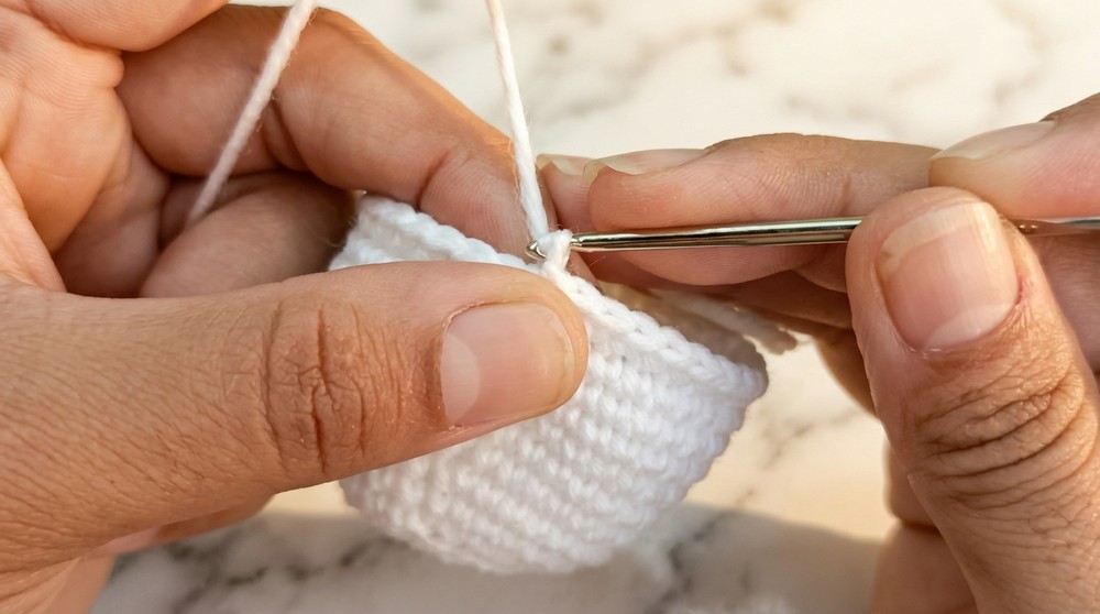 Crochet Coffee Cup Keychain Pattern 3