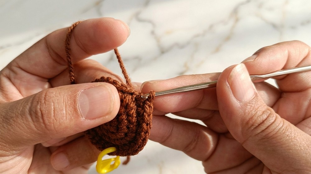 Crochet Coffee Cup Keychain Pattern 4