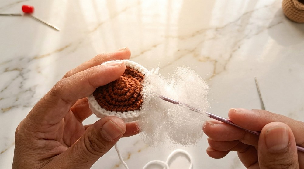 Crochet Coffee Cup Keychain Pattern 5