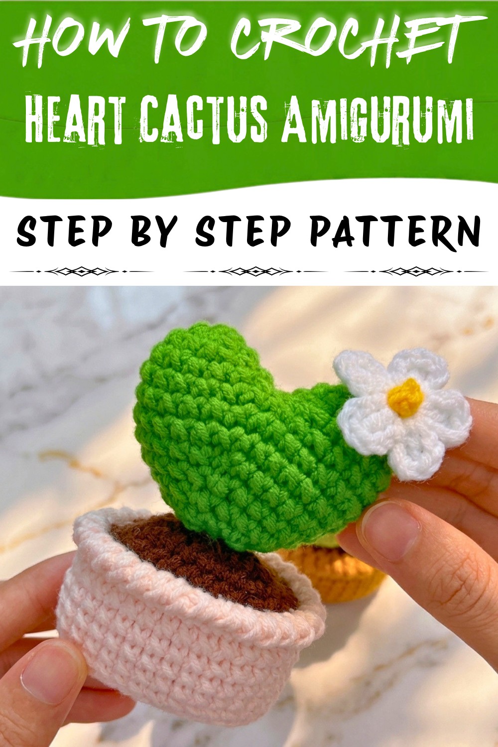 Crochet Heart Cactus Amigurumi Pattern (1)