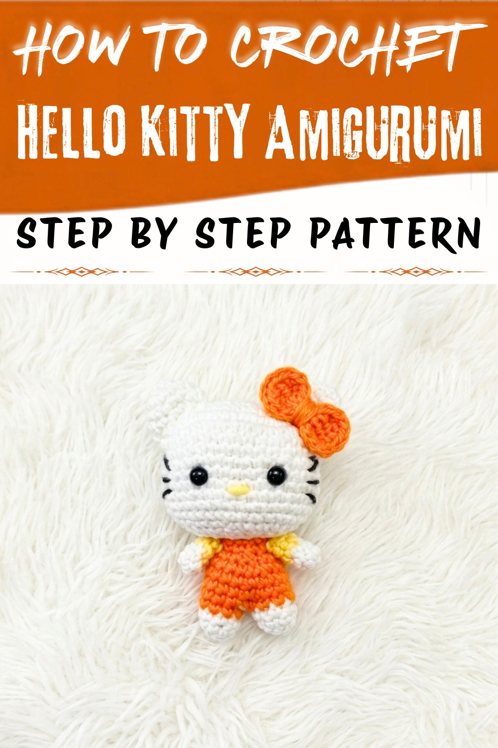 Crochet Hello Kitty Amigurumi Free Pattern for Nursery Decor