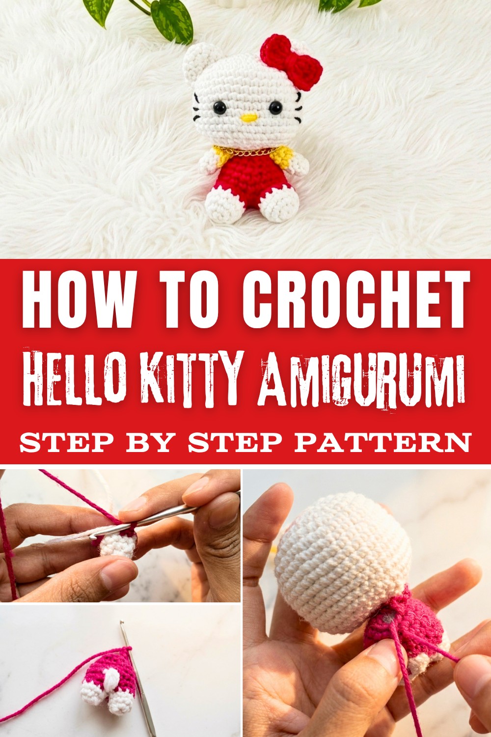 Crochet Hello Kitty Amigurumi Pattern