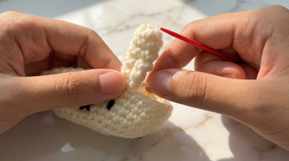Crochet Miffy Basket Jewelry Holder Pattern 5