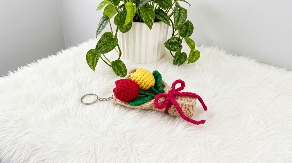 Crochet Mini Flower Bouquet Pattern 6