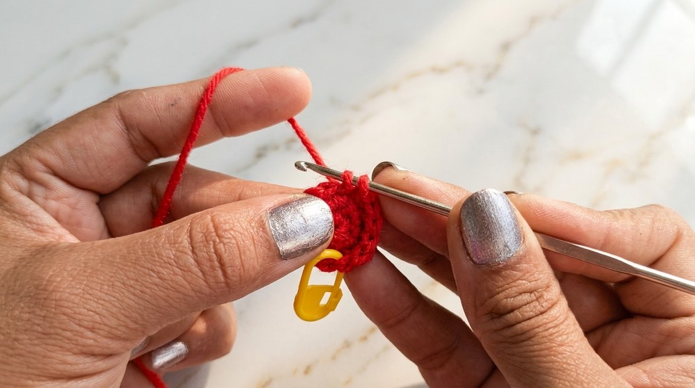 Crochet Mushroom Lip Balm Pouch Pattern 2