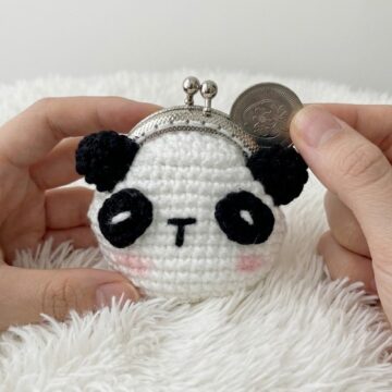 Crochet Panda Coin Purse Pattern 6