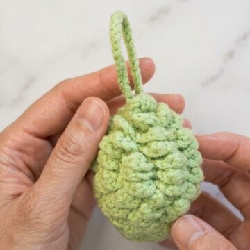 Crochet Pine Cone Bag Charm Pattern 5