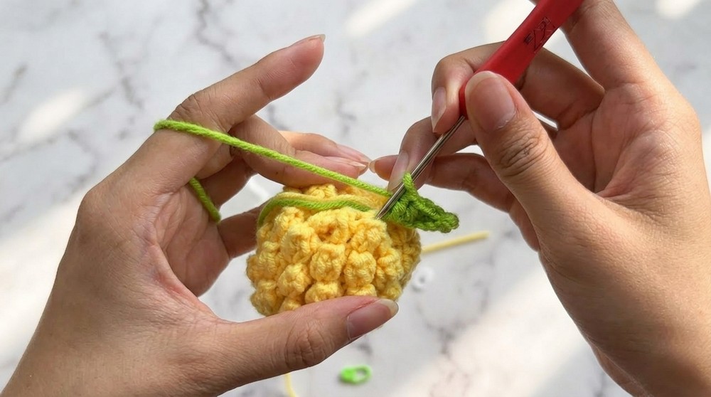 Crochet Pineapple Amigurumi Pattern 4