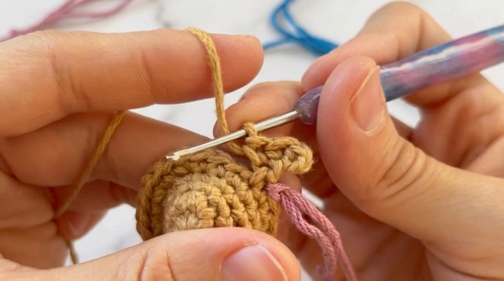 Crochet Teddy Bear Keychain Pattern 2