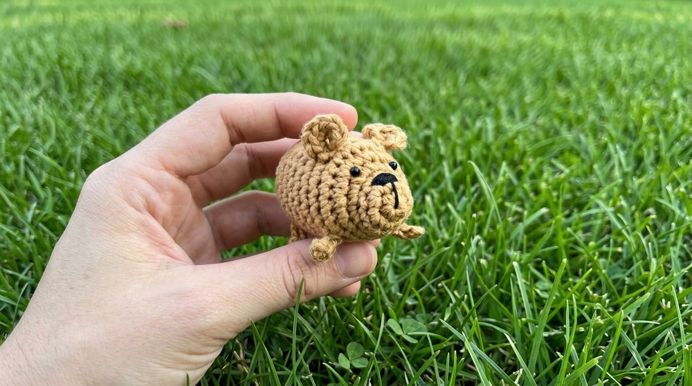 Crochet Teddy Bear Keychain Pattern 6