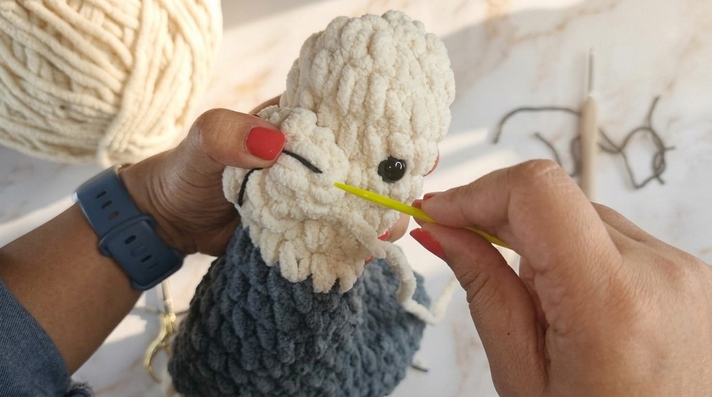 Cute Crochet Alpaca Amigurumi Pattern 4